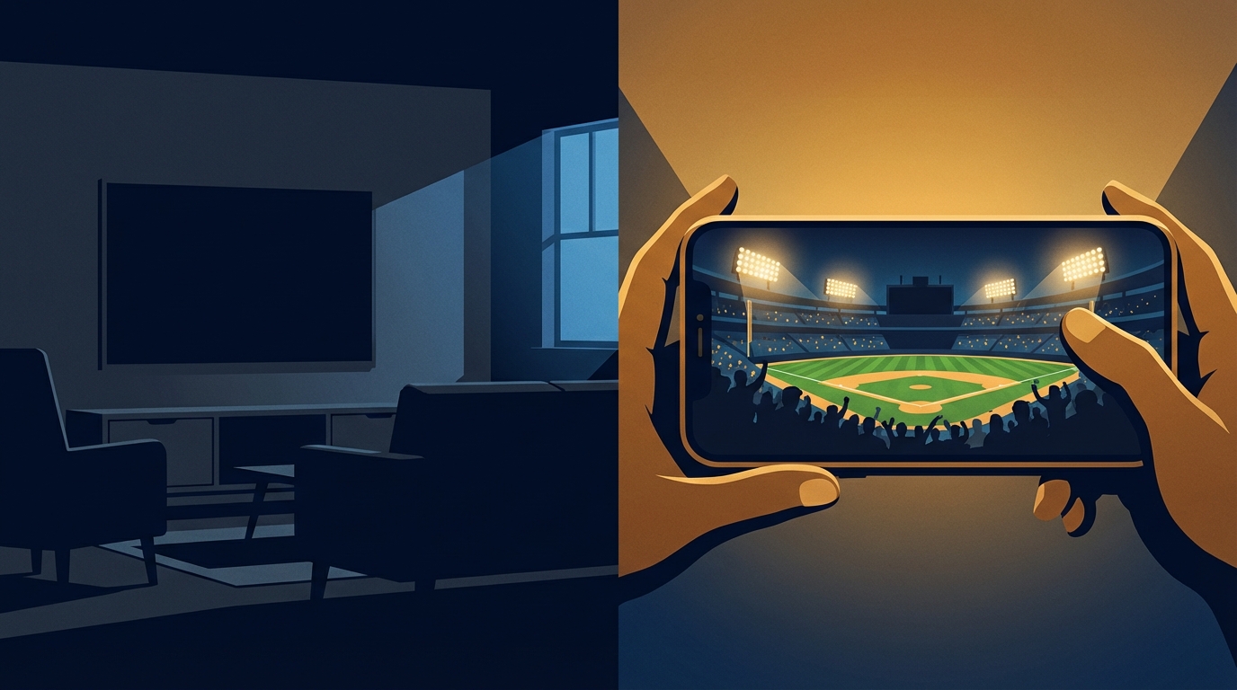 WBC 2026のNetflix独占配信——映らないテレビと、スマホ画面に映る夜の球場